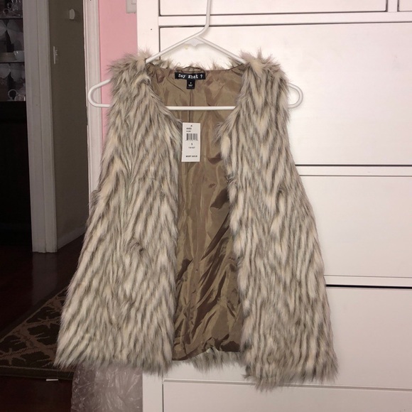 cute fur vest